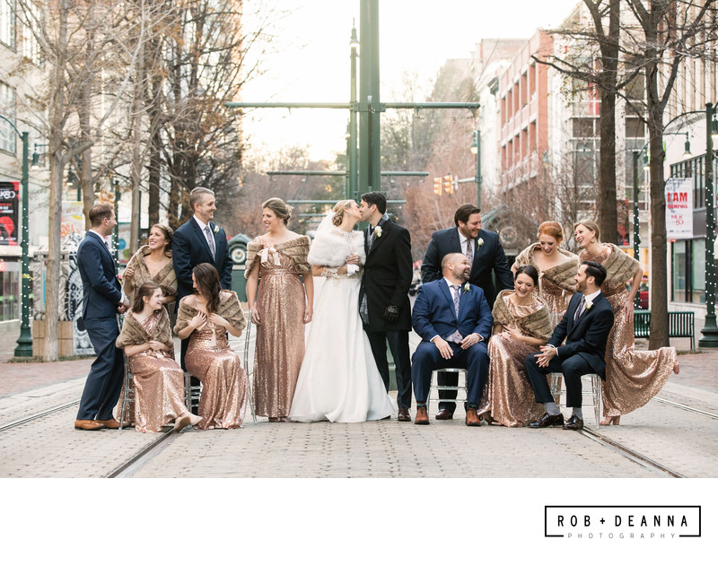 Memphis Wedding Photographer The Columns Bridal Party Best Memphis Wedding Photographer The Columns Bridal Party