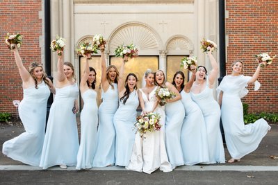 Memphis Wedding Photographer Holy Rosary Bridesmaids