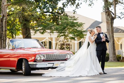Memphis Wedding Photographer Orion Hill getaway car