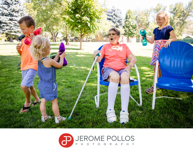 Coeur d'Alene Family Portrait Session Moment Grandma