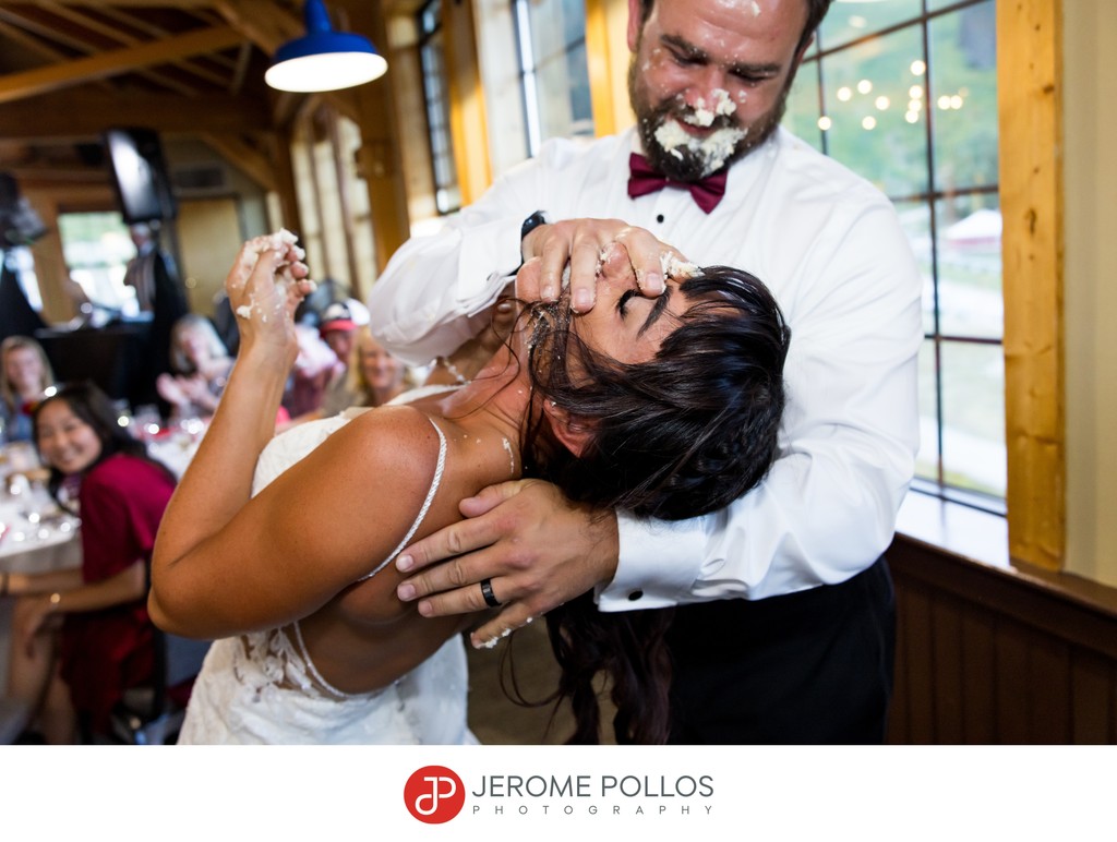 bride groom schweitzer mountain cake battle