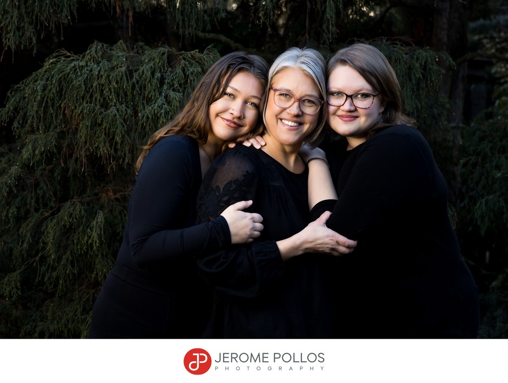Mother Daughters Close Loving Spokane Portrait