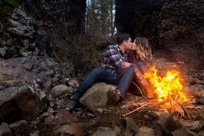 Campfire Engagement Session