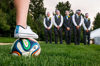 Fun Soccer Wedding Party Arbor Crest Spokane Washington