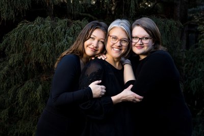 Mother Daughters Close Loving Spokane Portrait