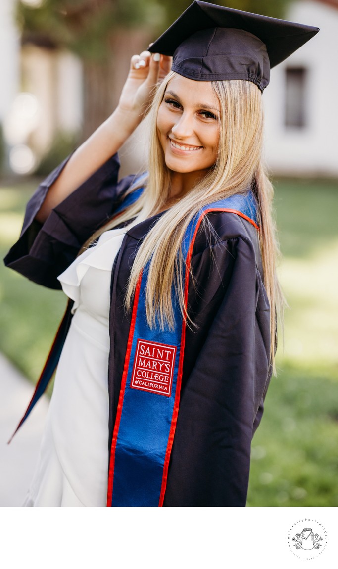 On Campus Graduation Portrait Session