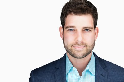 Corporate Headshot Man in Blue Suit