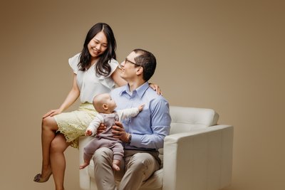 New parents family session