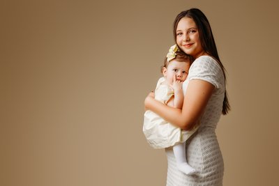 Big sister and little sister portrait