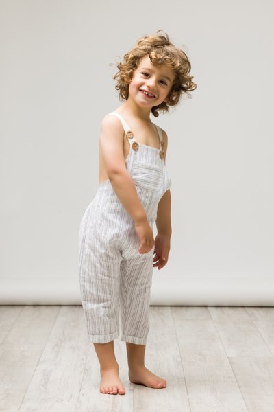 Cute boy with curly hair