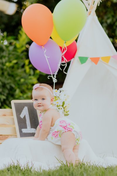 One Year Old Birthday Photo Shoot