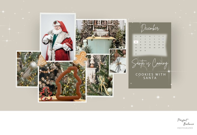 Christmas 2024 Scheduler Header - Cookies with Santa Web Banner