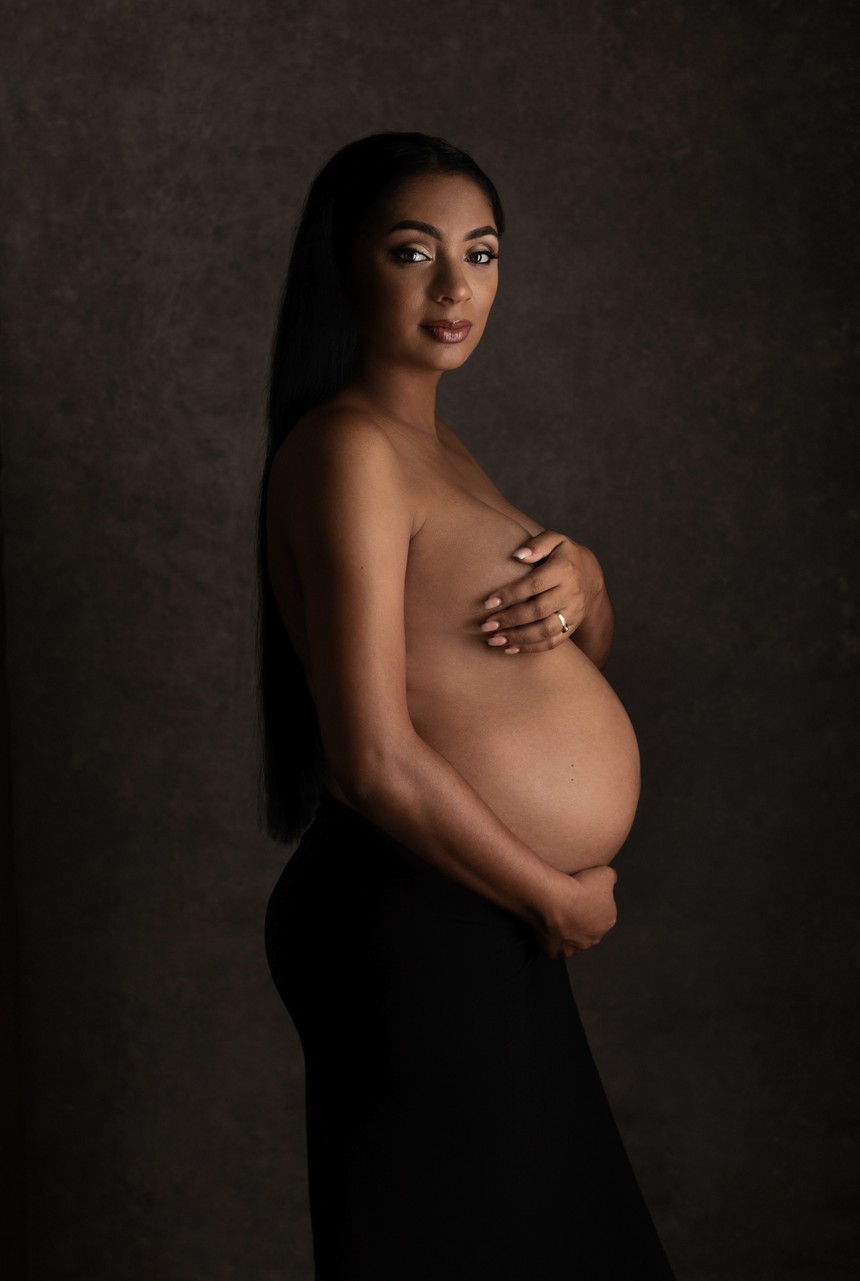 Nude Elegant Maternity Portrait Photographer Battaglia