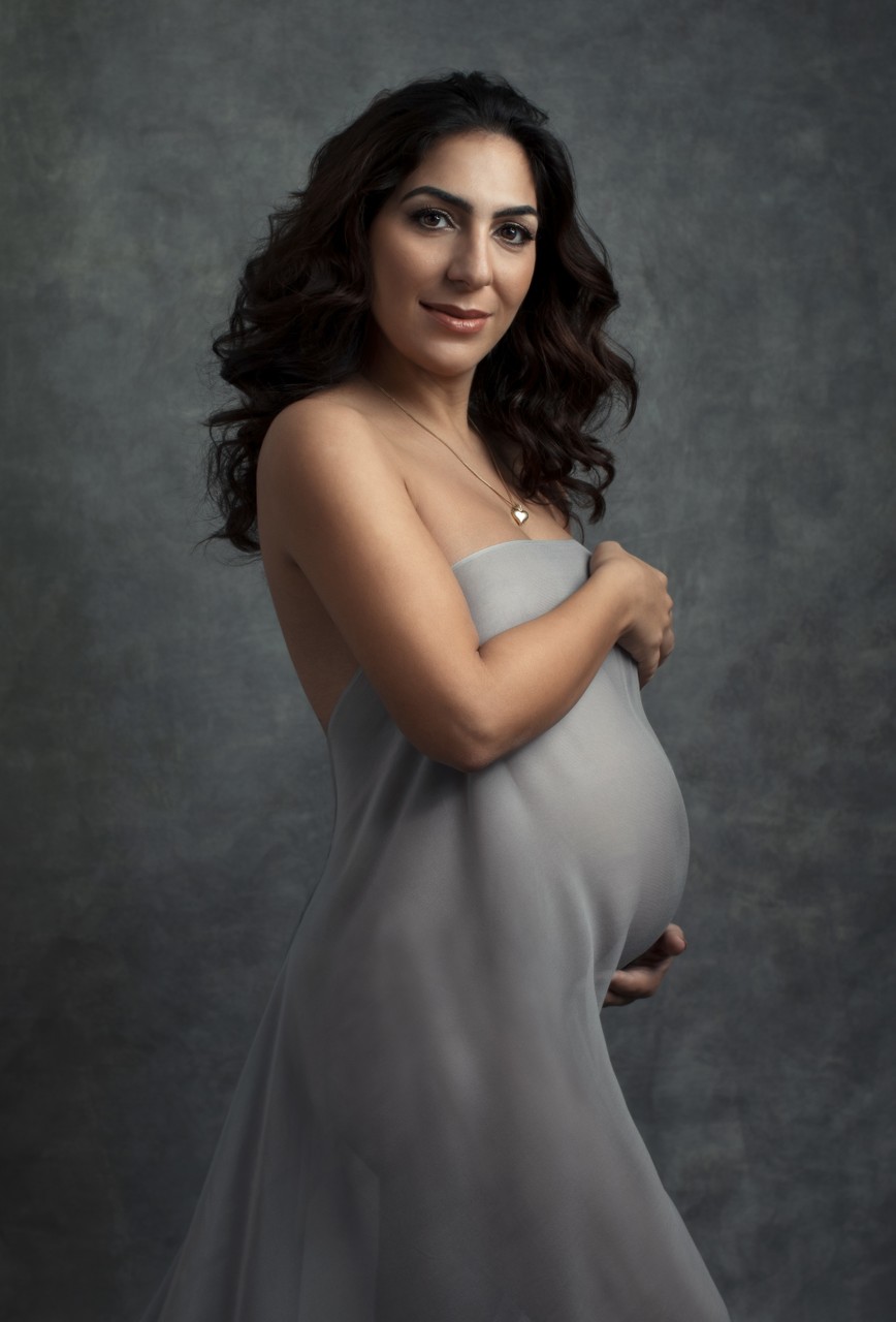 Arab Woman Maternity Photographer Portrait Battaglia