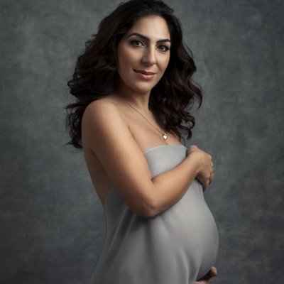 Arab Woman Maternity Photographer Portrait Battaglia