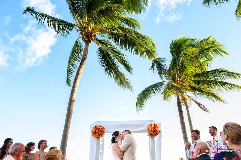 First Kiss Key West Wedding Southernmost On The Beach Key West