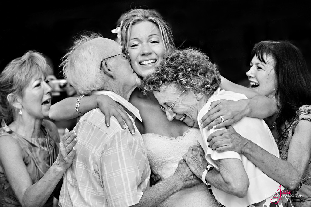 A familyMoment at a Key West Wedding -Candid
