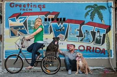 fun engagement session key west post card sign
