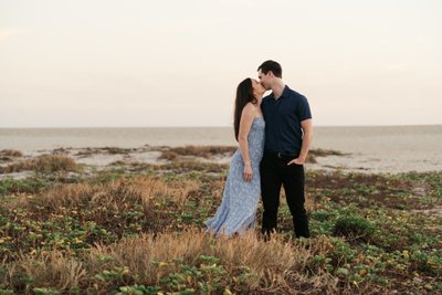 casual beach engagement photos MiCri70