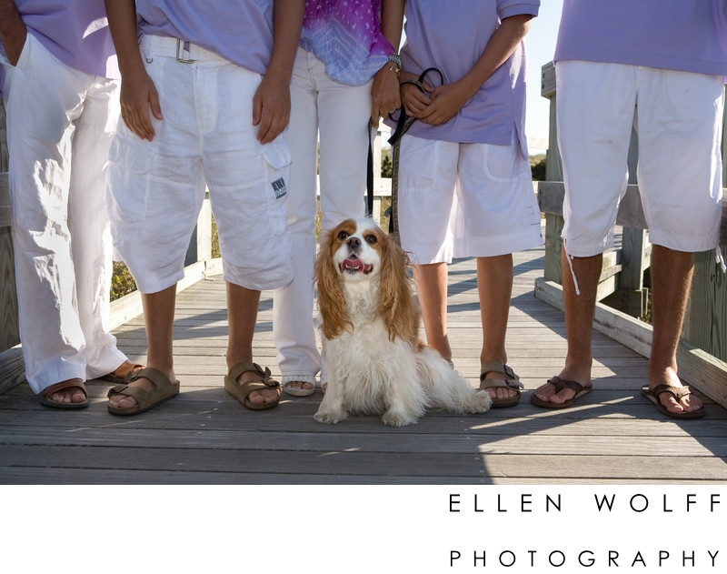 casual family pictures on fire island