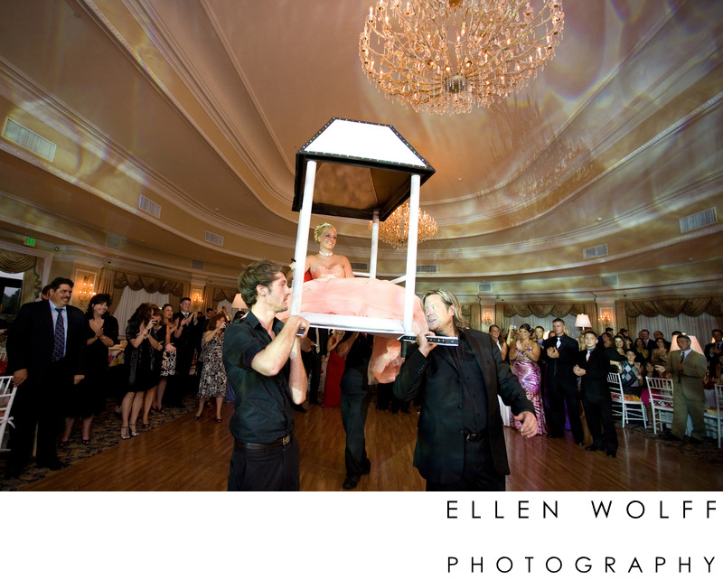 grand entrance at her oheka castle sweet 16