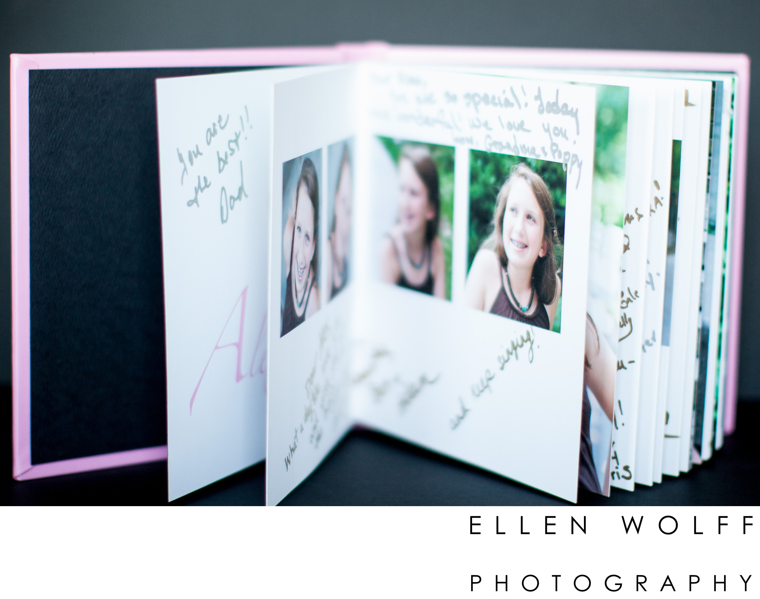 Bat Mitzvah guest book - Ellen Wolff Photography
