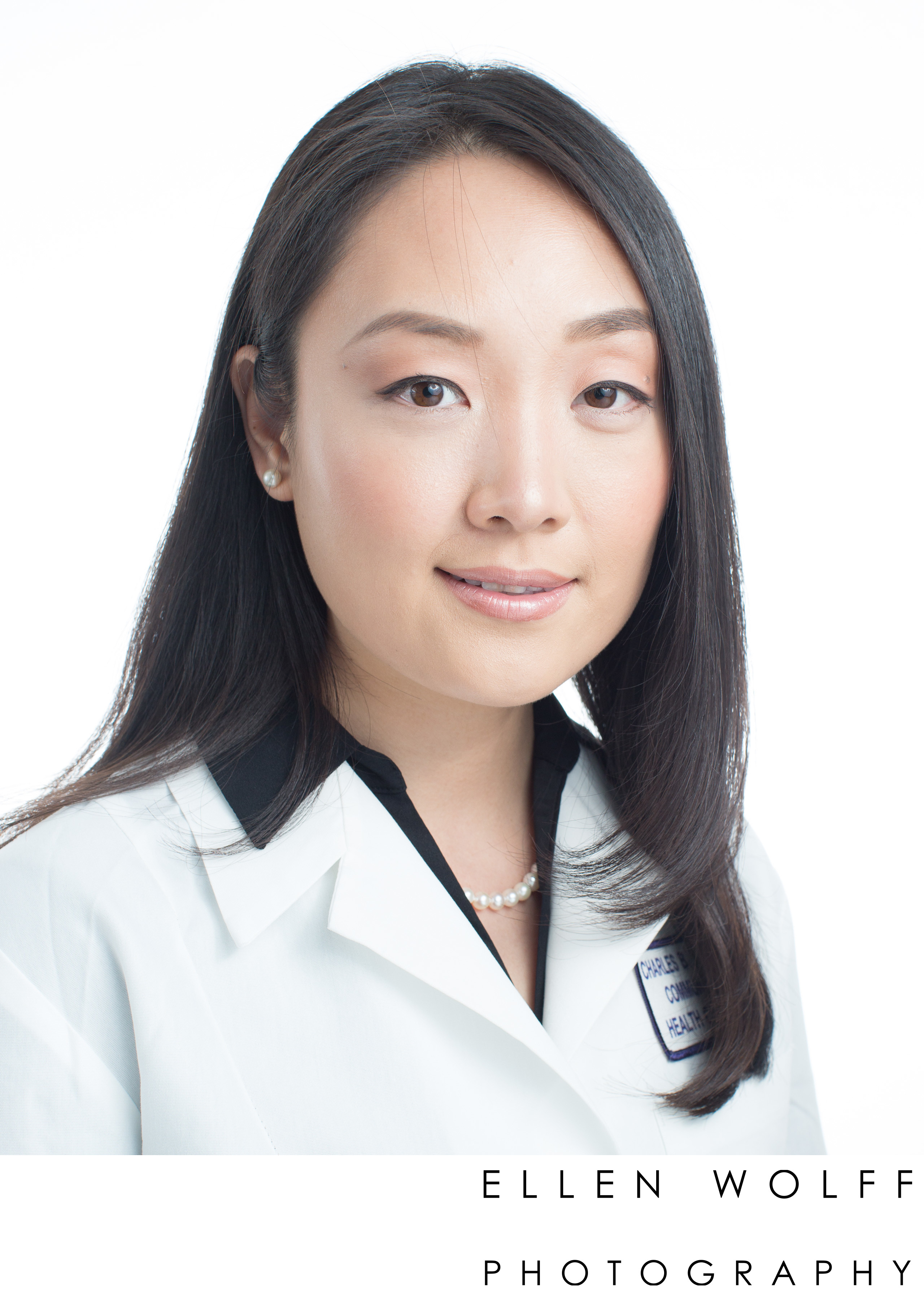 doctors headshots in a white coat - Ellen Wolff Photography