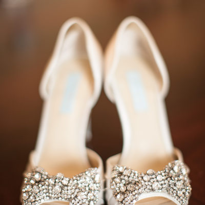 embellished wedding shoes