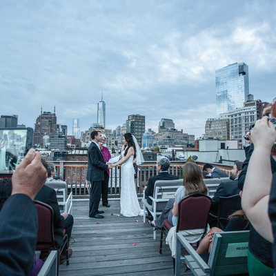 Lofts at Prince outdoor wedding ceremony