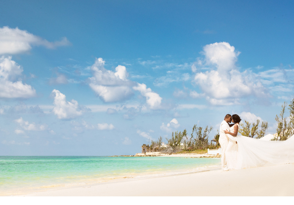 Bahamas Destination wedding photo on the beach