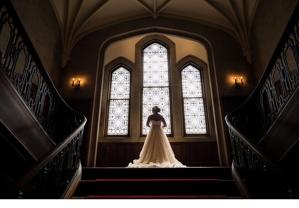 Breathtaking photo of bride at Callanwolde fine arts