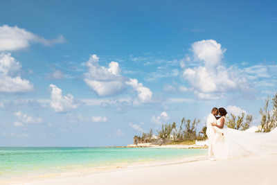Bahamas Destination wedding photo on the beach