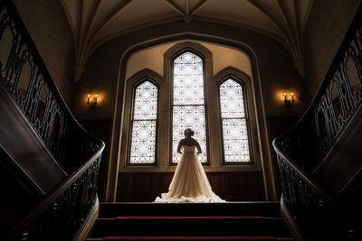 Breathtaking photo of bride at Callanwolde fine arts