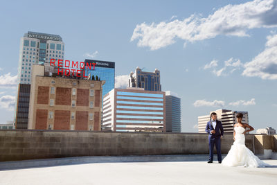 Epic Wedding Photo in Downtown Birmingham