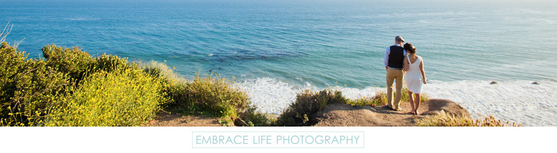 Bride + Groom Wedding Portrait During Malibu Elopement