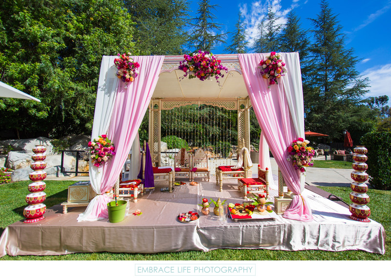 Westlake Village Indian Wedding Mandap Wedding Decor Photographs