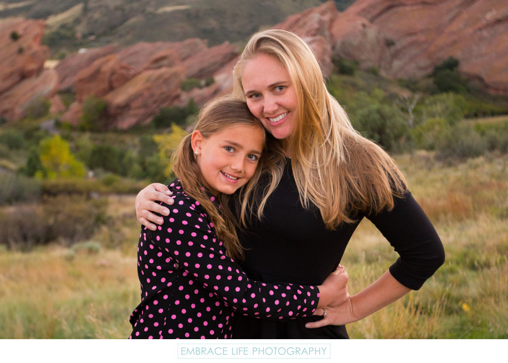 Amber and Faith at Red Rocks Outside Denver, Colorado