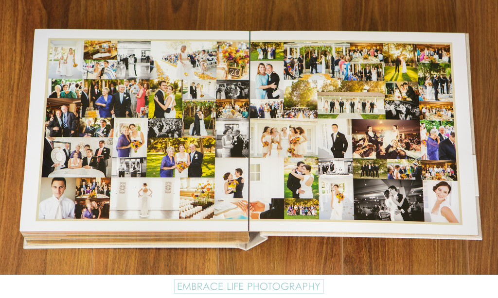 Calamigos Equestrian Wedding Photography Album Collage