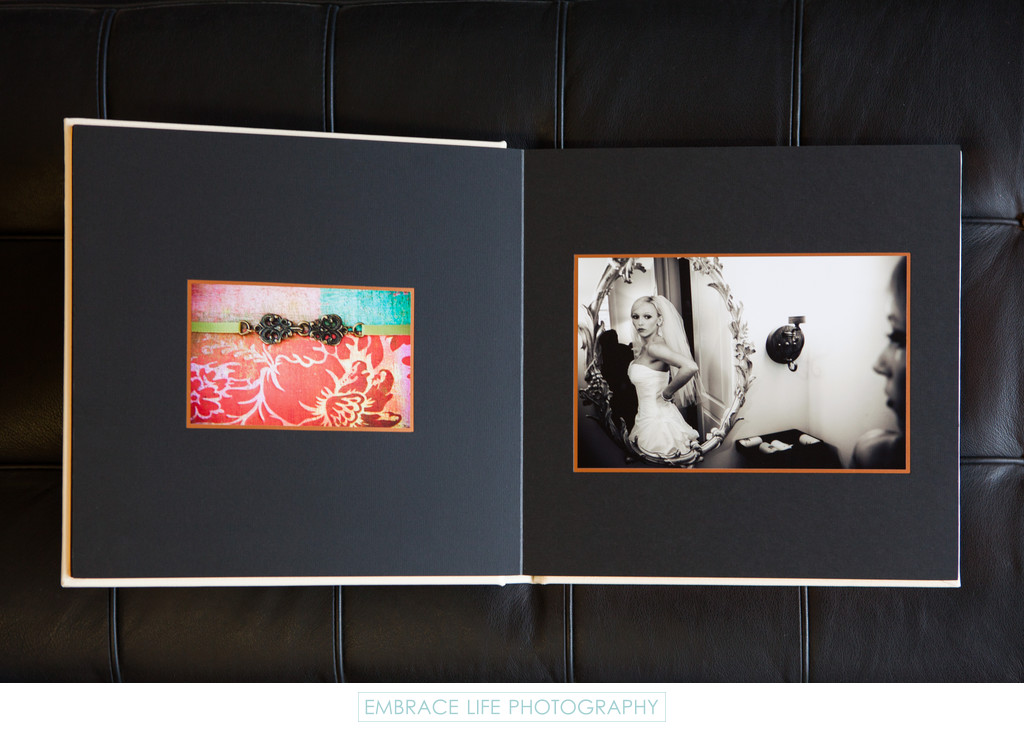 Hand Crafted Elegant Sonoma Wedding Photography Album