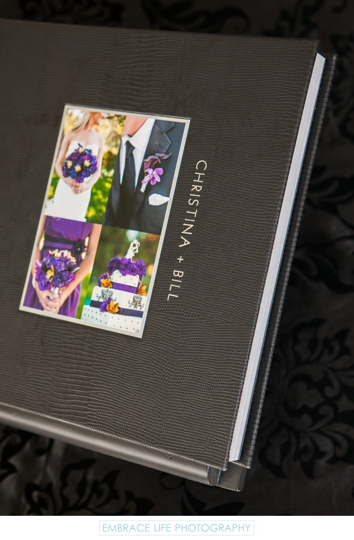 Sherwood Country Club Wedding Photo Album Cover Design - Wedding Albums