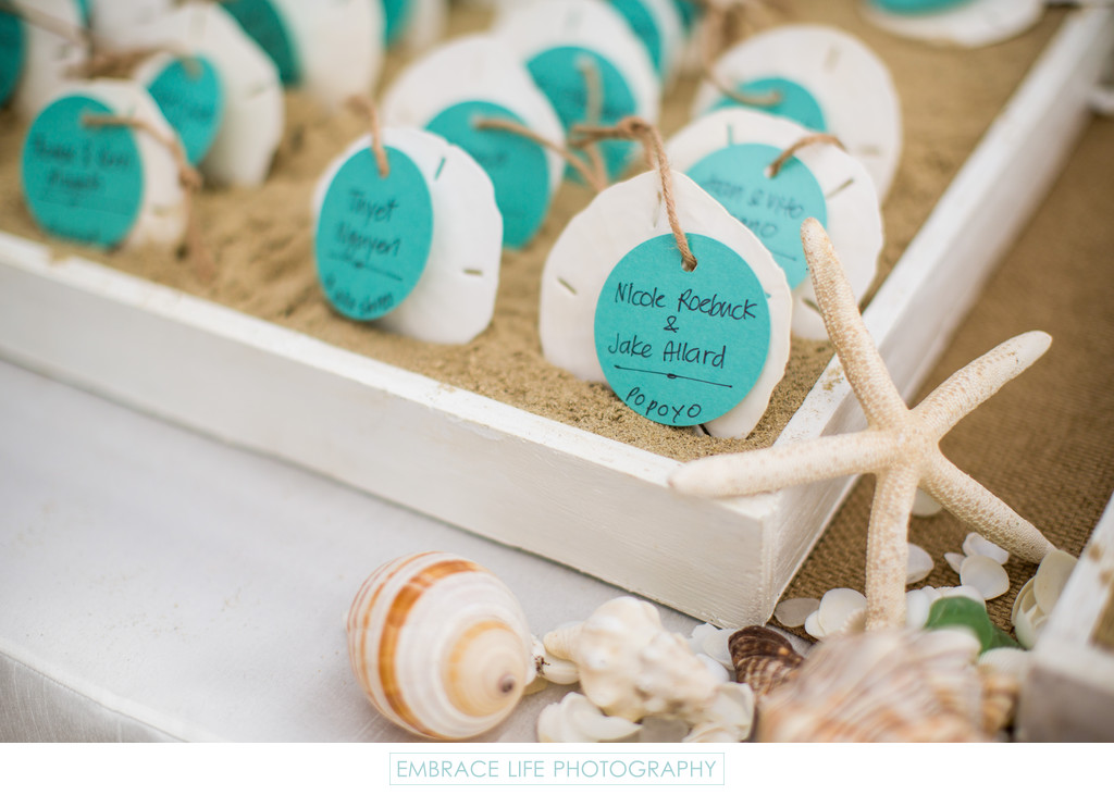 Beach Themed Wedding Reception at Heartstone Ranch