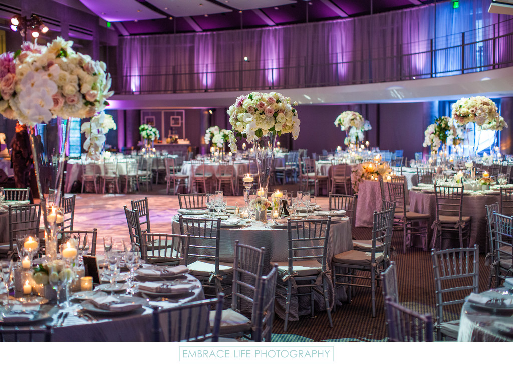 Skirball Center Wedding Reception in Cotsen Auditorium