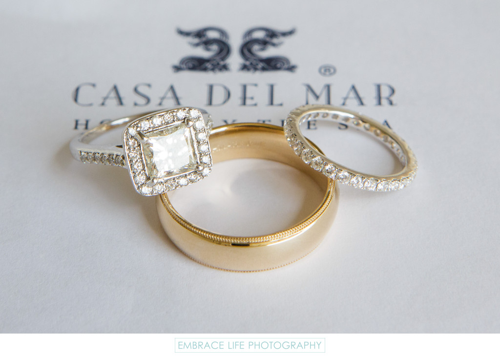 Casa del Mar Wedding Ring Detail Photograph