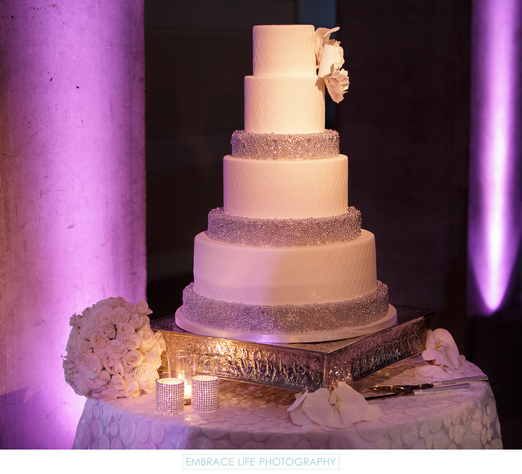 Skirball Center Wedding Reception - Cake Table