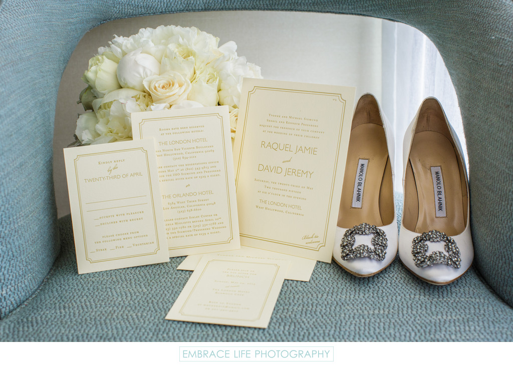 London West Hollywood Wedding Invitation