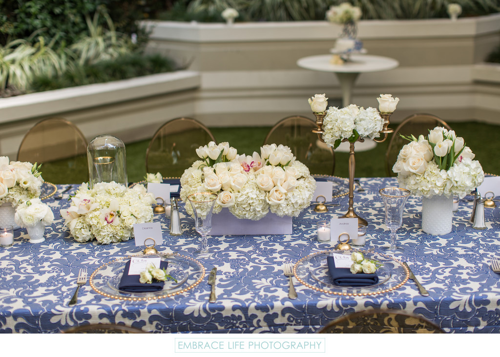 Santa Monica Event, Elegant Table Decor and Design
