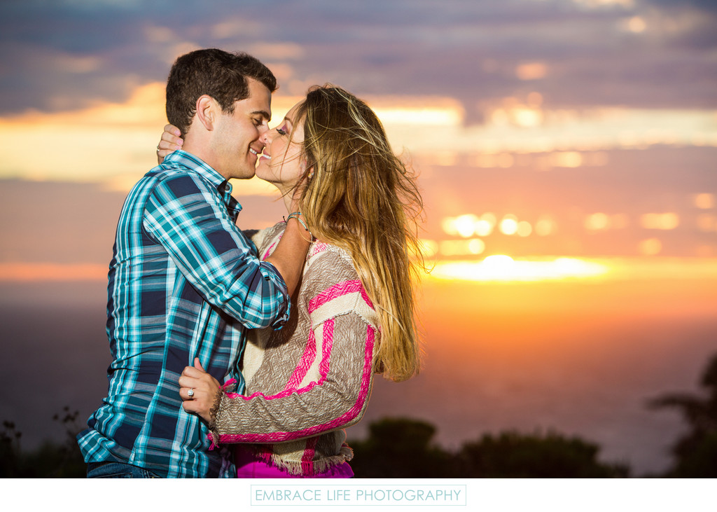 Malibu Sunset Portrait Above Point Dume and Zuma Beach