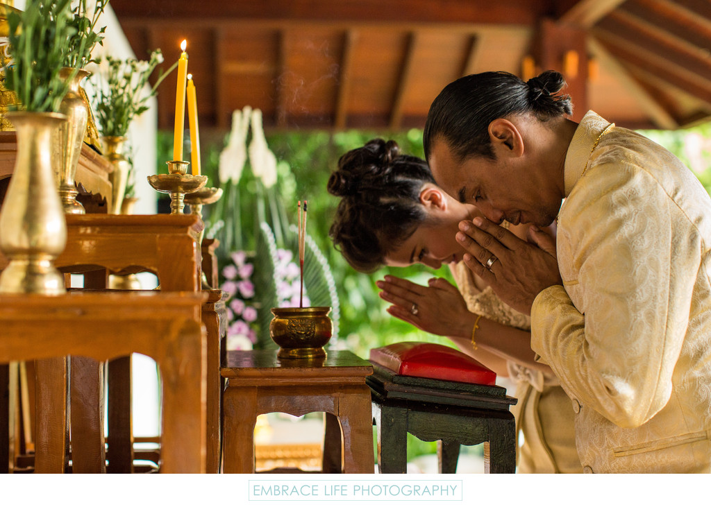 Thai Wedding Ceremony Prayer
