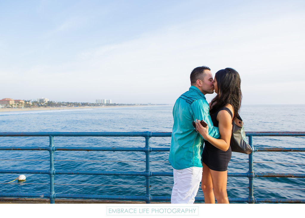 Marriage Proposal Photographed on the Santa Monica Pier