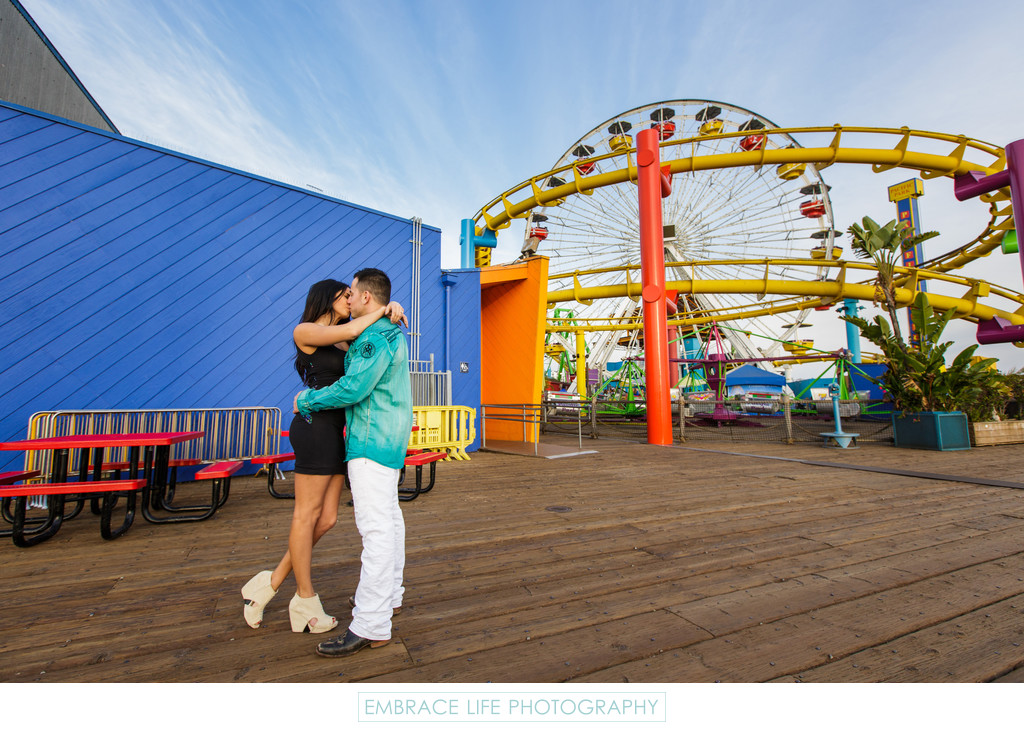 Proposal at Pacific Park on the Santa Monica Pier